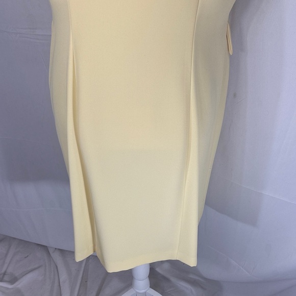 Fattaneh Bahari Yellow Blazer Dress Size 8 Short Sleeve - Picture 11 of 12
